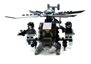 AH-6 Little Bird (3 Mini-Figures) Building Kit Battle Brick   