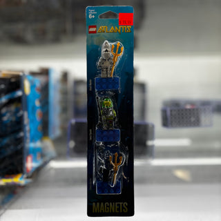 Magnet Set, Minifigures Atlantis (3) - Lance Spears, Manta Warrior, Shark Warrior blister pack, 852777 Building Kit LEGO®