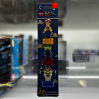 Magnet Set, Minifigures Toy Story (3) - Woody, Alien, Buzz Lightyear - with 2 x 4 Brick Bases blister pack, 852949 Building Kit LEGO®