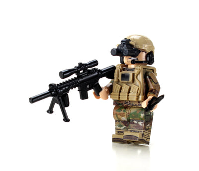 Battle Brick Collectible US Army Special Forces Sniper Value Custom  Minifigure