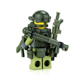 Special Forces Green Commando Custom Minifigure Custom minifigure Battle Brick   