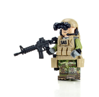 Modern British SAS Commando Custom minifigure Battle Brick   