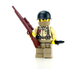 US WWII Sniper Soldier Custom Minifigure Custom minifigure Battle Brick   