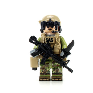 Modern British SAS Commando Custom minifigure Battle Brick   