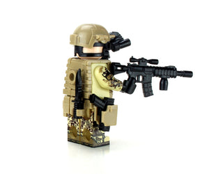 Marine Corps Desert MARPAT Chemical Warfare Custom Minifigure Custom minifigure Battle Brick   