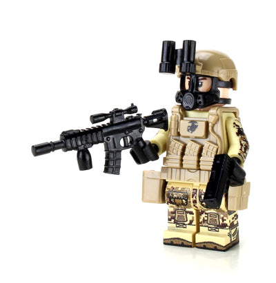 Marine Corps Desert MARPAT Chemical Warfare Custom Minifigure