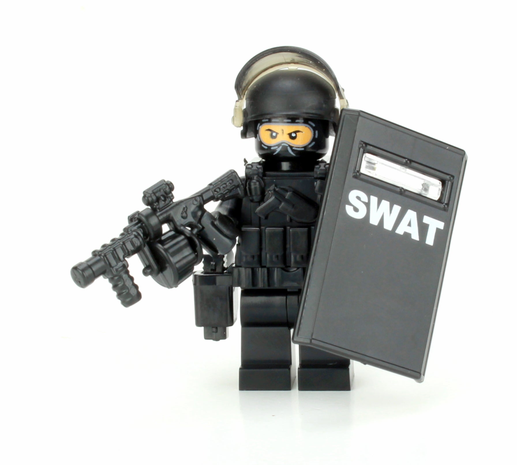 SWAT Police Riot Control Custom Minifigure, BB51 – United Brick Co®