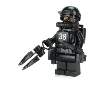 Navy SEAL Special Forces Diver Custom Minifigure, BB68 Custom minifigure Battle Brick   