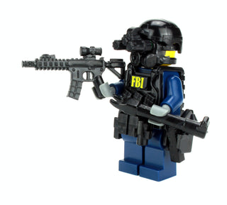 FBI SWAT Response Officer Custom Minifigure, BB67 Custom minifigure Battle Brick   