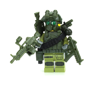 Special Forces Green Commando Custom Minifigure, BB27 Custom minifigure Battle Brick   