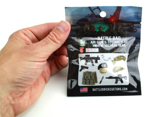 Air Force Security SF Tactical Gear Pack Custom Minifigure Toy Accessories Custom Weapon Battle Brick