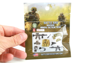 Marine Tactical Gear Pack Custom Minifigure Toy Accessories Custom Weapon Battle Brick
