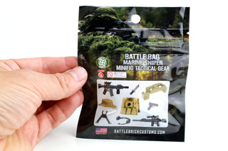 Marine Sniper Tactical Gear Pack Custom Minifigure Toy Accessories Custom Weapon Battle Brick