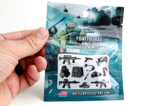 Navy Seal Tactical Gear Pack Custom Minifigure Toy Accessories Custom Weapon Battle Brick