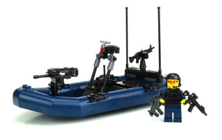 Navy RHIB Attack Boat Building Kit Battle Brick