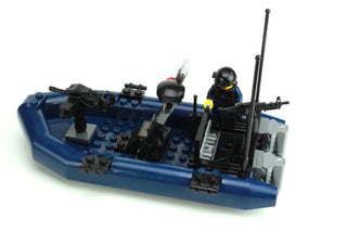 Navy RHIB Attack Boat Building Kit Battle Brick