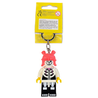 Skeleton Girl LED Light Keychain