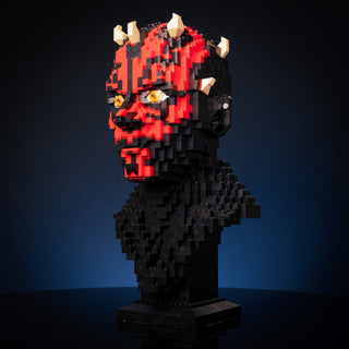 Dark Lord Maul Bust Building Kit Bricker Builds Instructions Only  