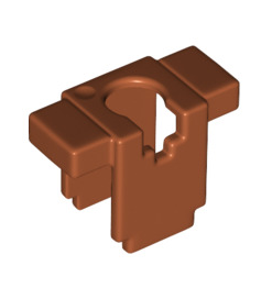 Minecraft Minifigure Armor Chestplate Rectangular, Part# 19723 Part LEGO® Dark Orange (Leather)  