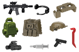 ParaRescue PJ Tactical Gear Pack Custom Minifigure Toy Accessories Custom Weapon Battle Brick
