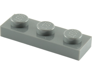 Plate 1x3, Part# 3623 Part LEGO® Dark Bluish Gray  