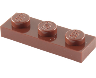 Plate 1x3, Part# 3623 Part LEGO® Reddish Brown  