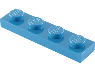 Plate 1x4, Part# 3710 Part LEGO® Blue  