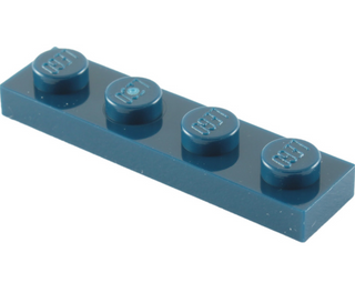 Plate 1x4, Part# 3710 Part LEGO® Dark Blue  