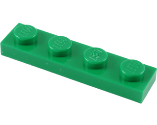 Plate 1x4, Part# 3710 Part LEGO® Green  