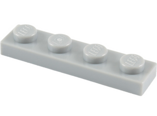 Plate 1x4, Part# 3710 Part LEGO® Light Bluish Gray  
