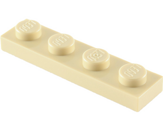 Plate 1x4, Part# 3710 Part LEGO® Tan  