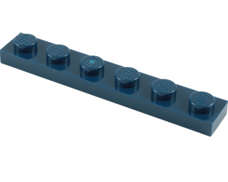 Plate 1x6, Part# 3666 Part LEGO® Dark Blue  