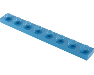Plate 1x8, Part# 3460 Part LEGO® Blue  