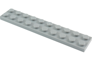 Plate 2x10, Part# 3832 Part LEGO® Light Bluish Gray  