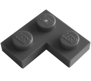 Plate 2x2 Corner, Part# 2420 Part LEGO® Dark Bluish Gray  