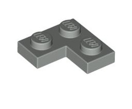Plate 2x2 Corner, Part# 2420 Part LEGO® Light Gray  