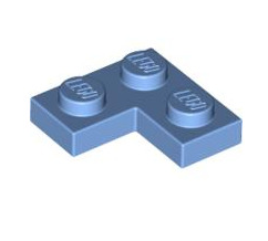 Plate 2x2 Corner, Part# 2420 Part LEGO® Medium Blue  