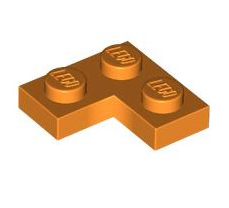 Plate 2x2 Corner, Part# 2420 Part LEGO® Orange  