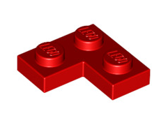 Plate 2x2 Corner, Part# 2420 Part LEGO® Red  
