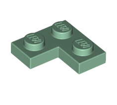 Plate 2x2 Corner, Part# 2420 Part LEGO® Sand Green  
