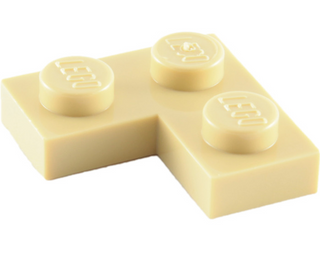 Plate 2x2 Corner, Part# 2420 Part LEGO® Tan  