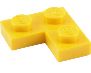 Plate 2x2 Corner, Part# 2420 Part LEGO® Yellow  