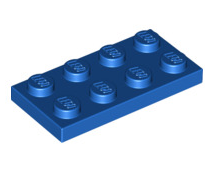 Plate 2x4, Part# 3020 Part LEGO® Blue  