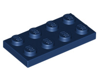 Plate 2x4, Part# 3020 Part LEGO® Dark Blue  