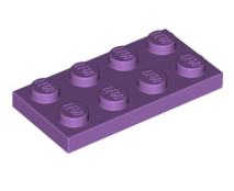 Plate 2x4, Part# 3020 Part LEGO® Medium Lavender  