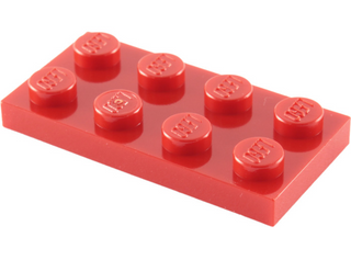 Plate 2x4, Part# 3020 Part LEGO® Red  