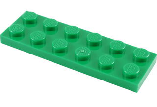 Plate 2x6, Part# 3795 Part LEGO® Green  