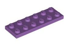 Plate 2x6, Part# 3795 Part LEGO® Medium Lavender  
