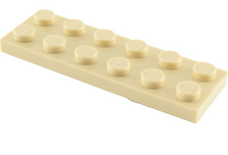 Plate 2x6, Part# 3795 Part LEGO® Tan  