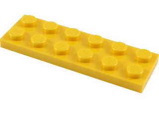 Plate 2x6, Part# 3795 Part LEGO® Yellow  